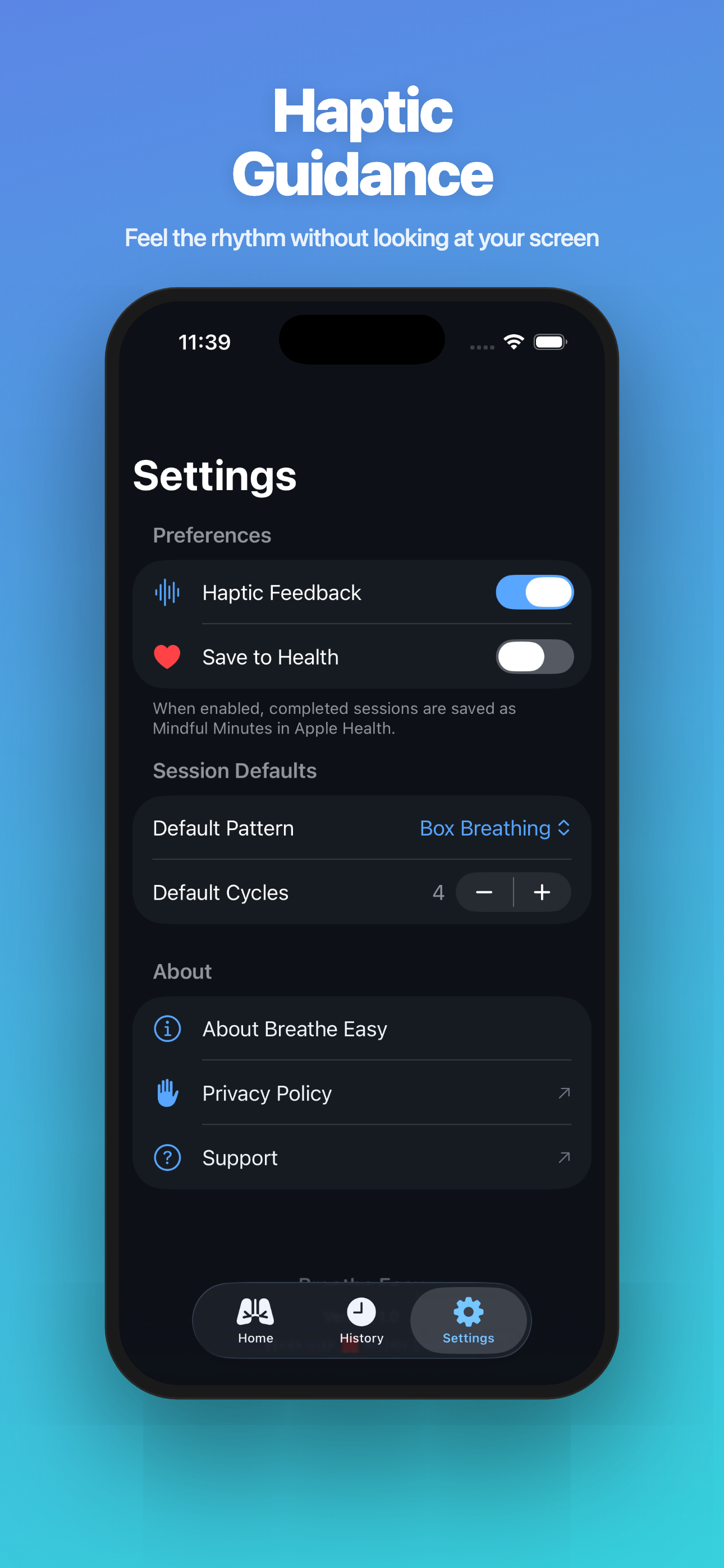 Breathe Easy — Haptic Guidance