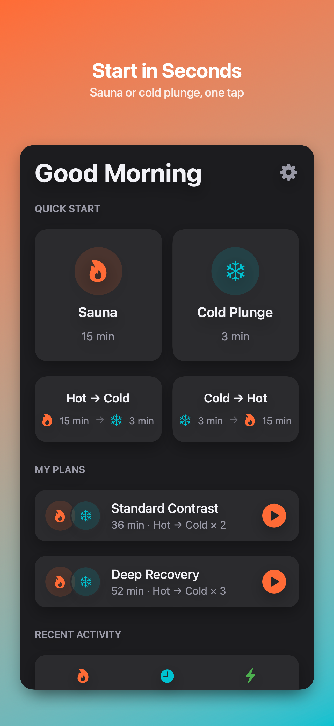 Contrast home screen