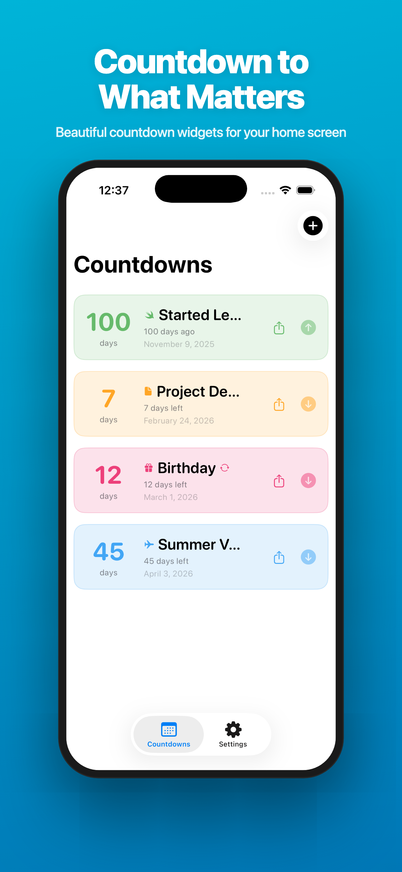 Count Easy — Countdown to What Matters