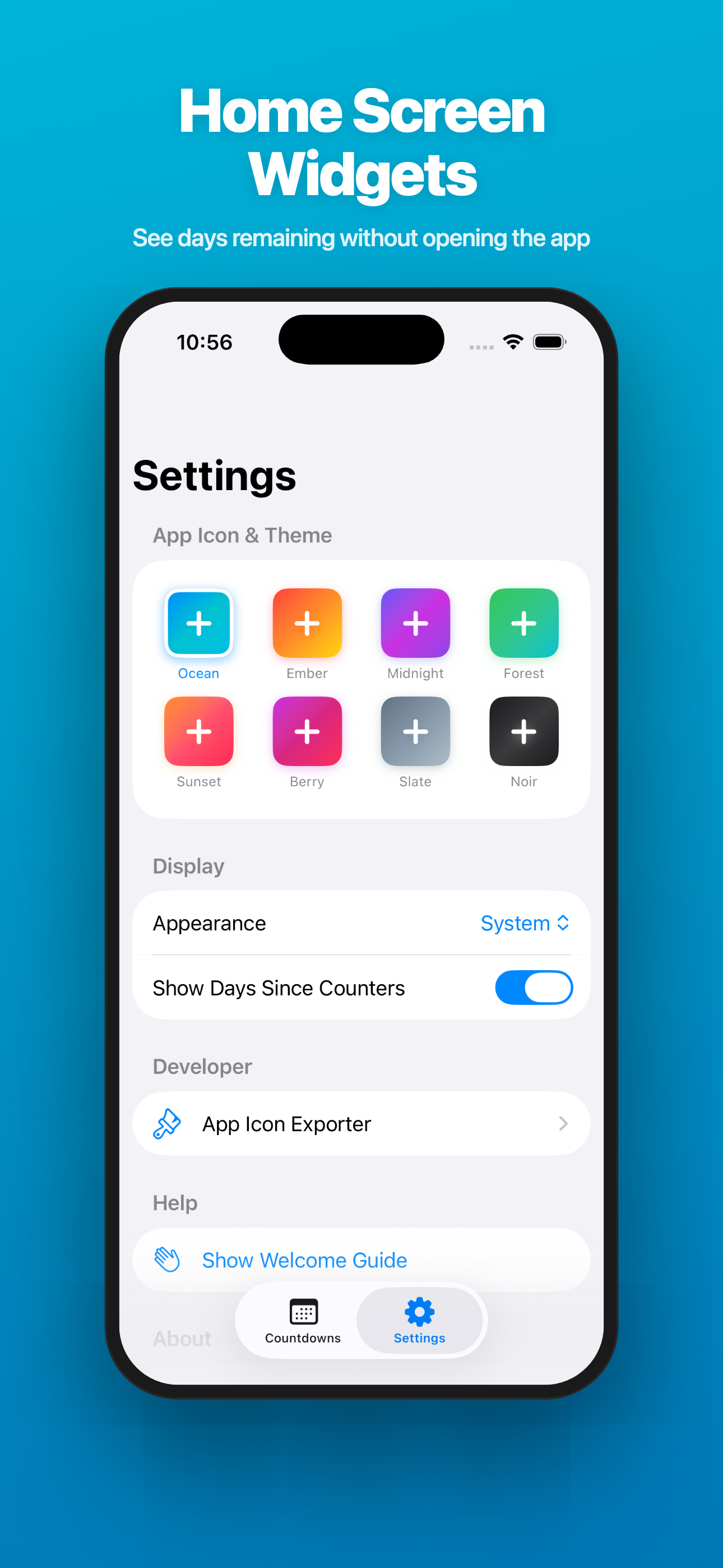 Count Easy — Home Screen Widgets