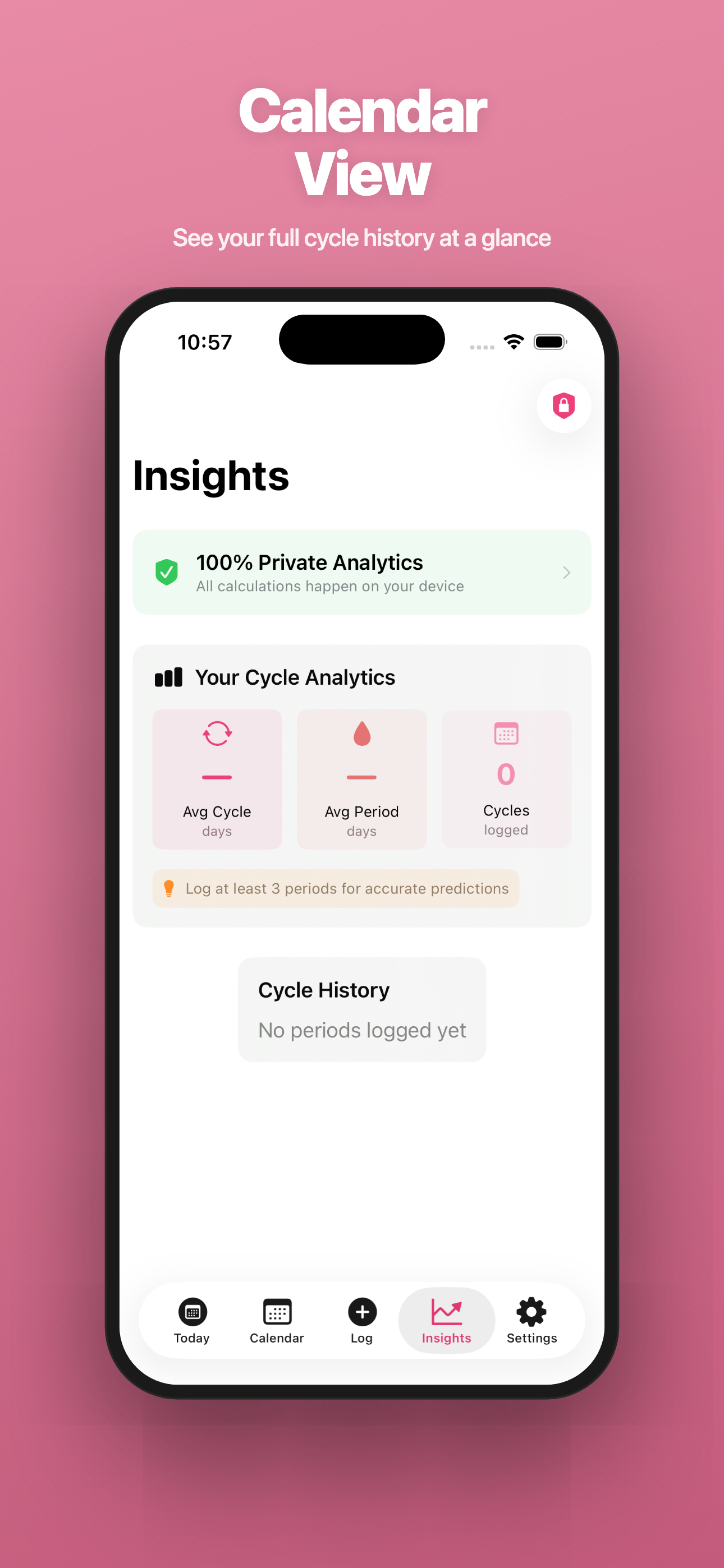 Cycle Easy — Calendar View