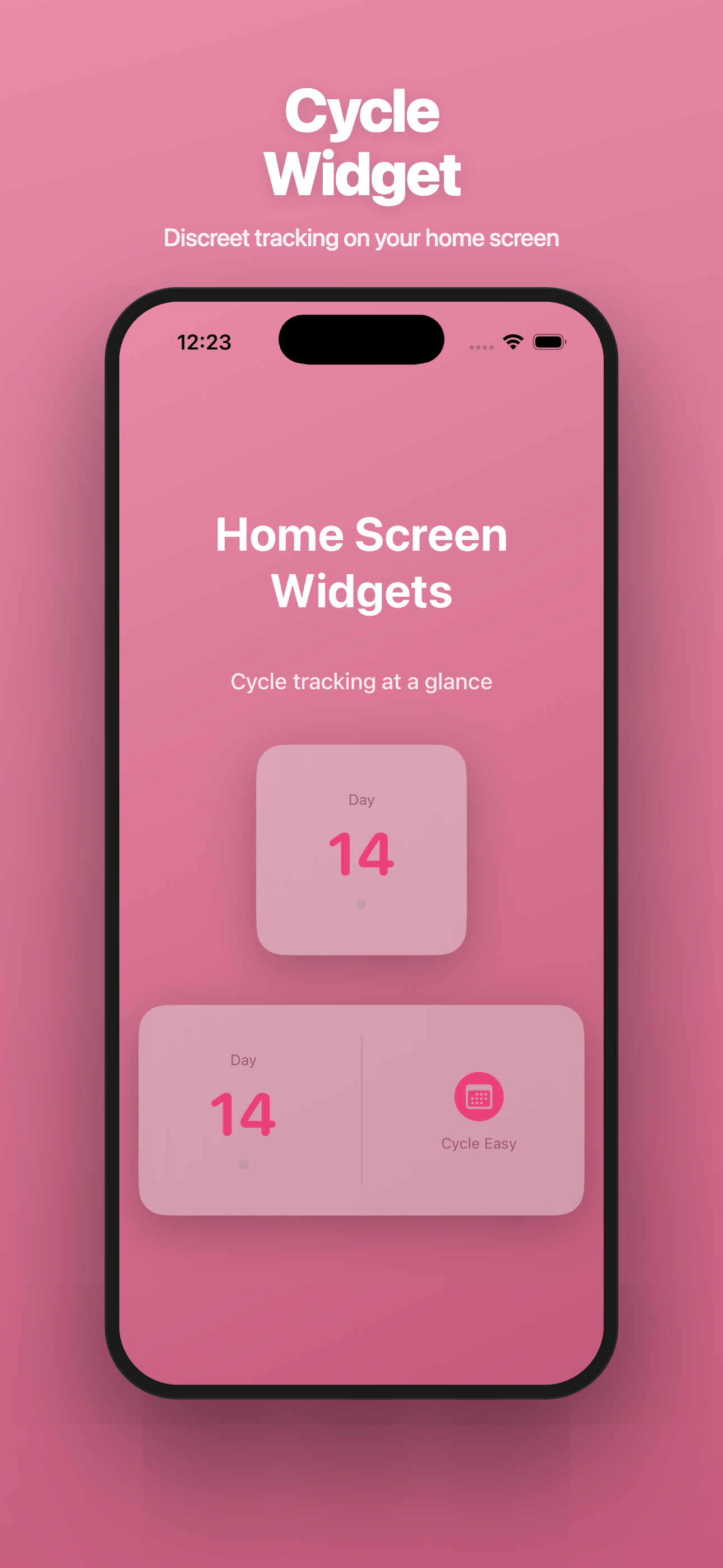 Cycle Easy — Home Screen Widget