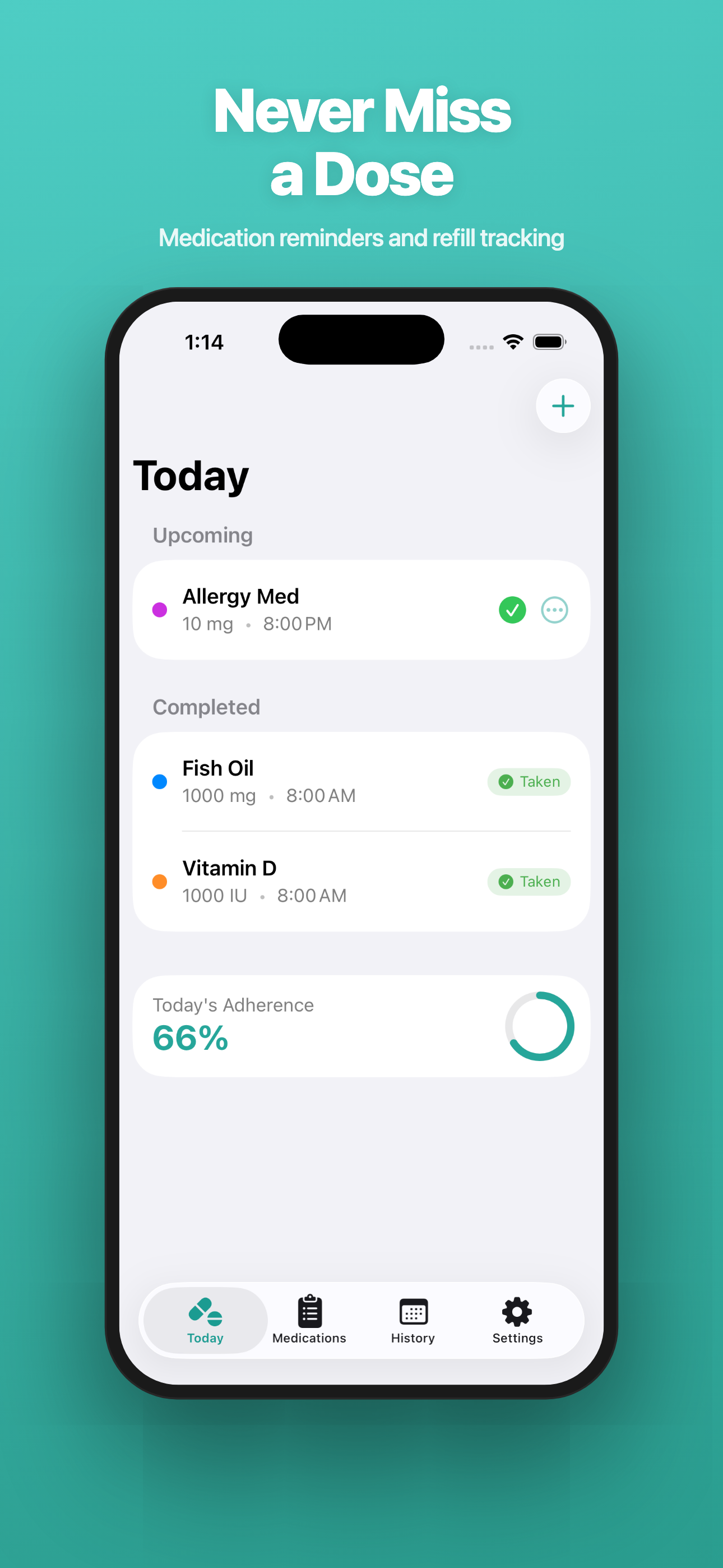 Meds Easy — Never Miss a Dose