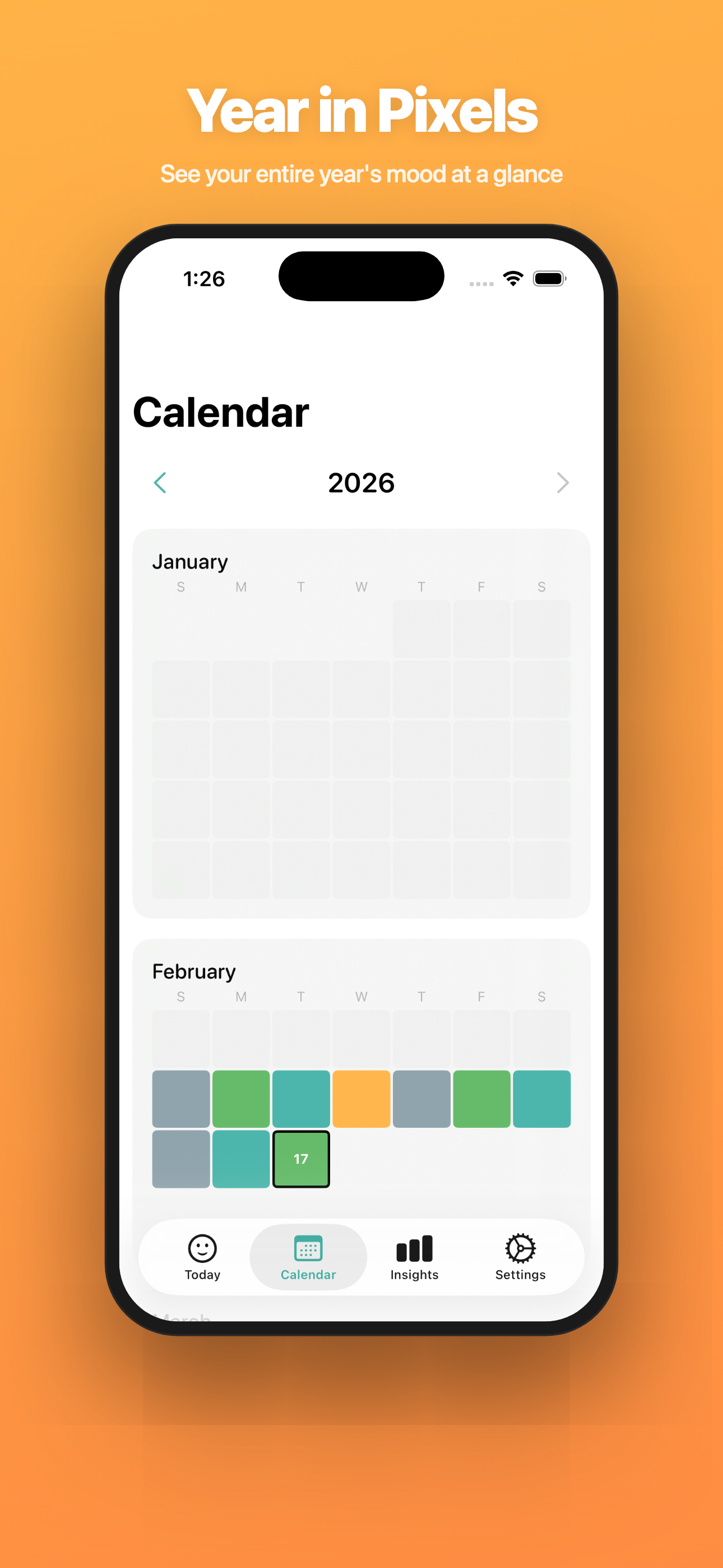Mood Easy — Year in Pixels