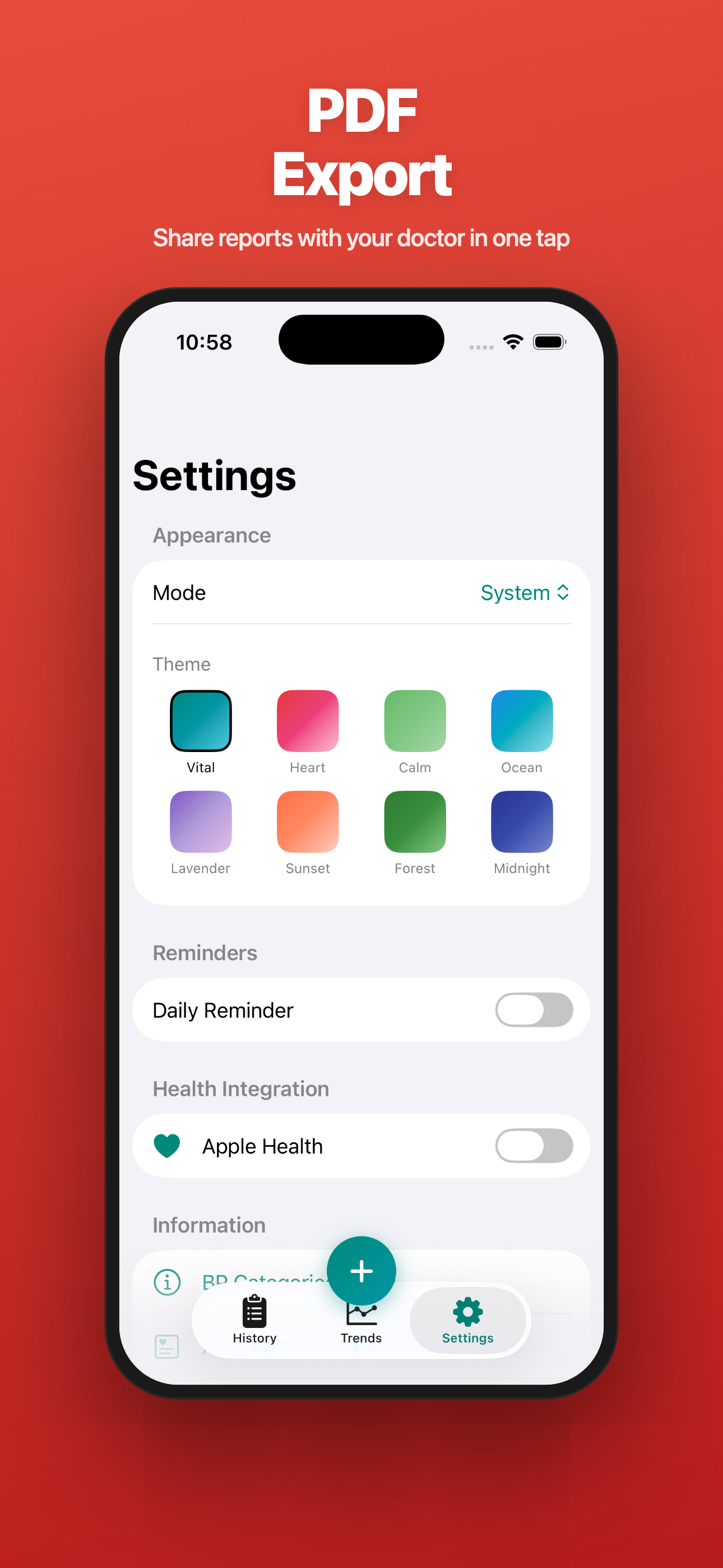 Pressure Easy — PDF Export
