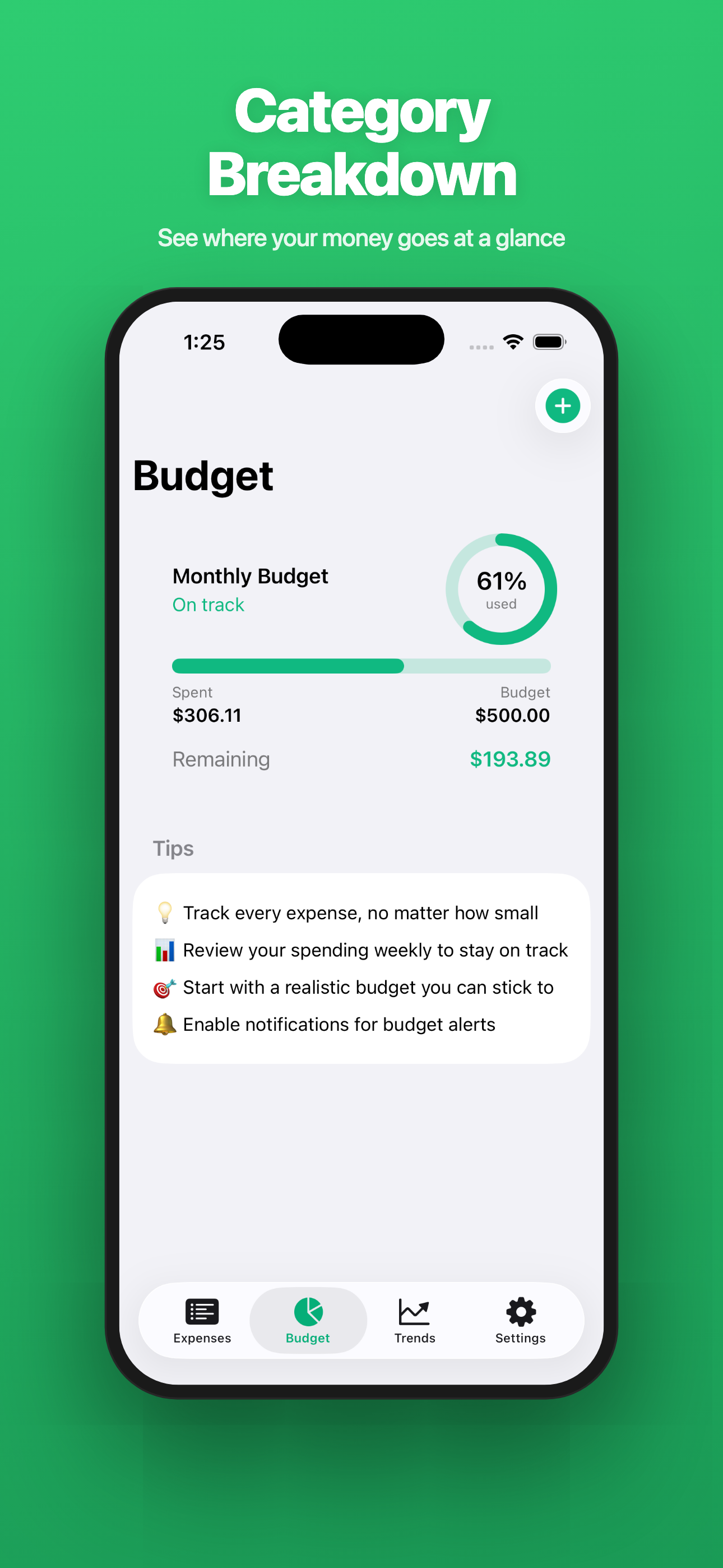 Spend Easy — Manual Entry