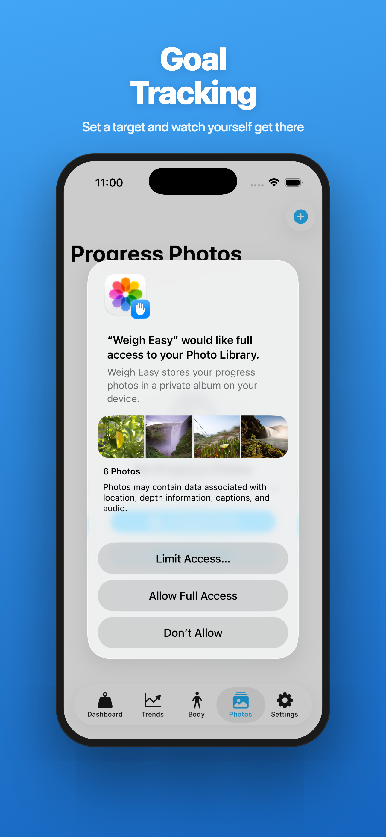 Weigh Easy — Goal Tracking