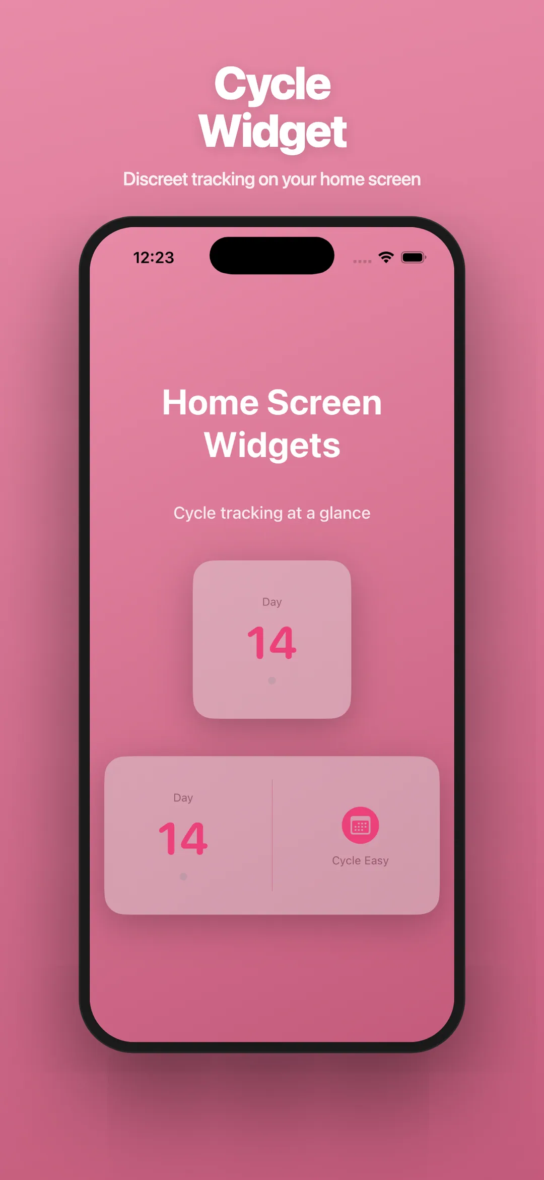 Cycle Easy — Home Screen Widget