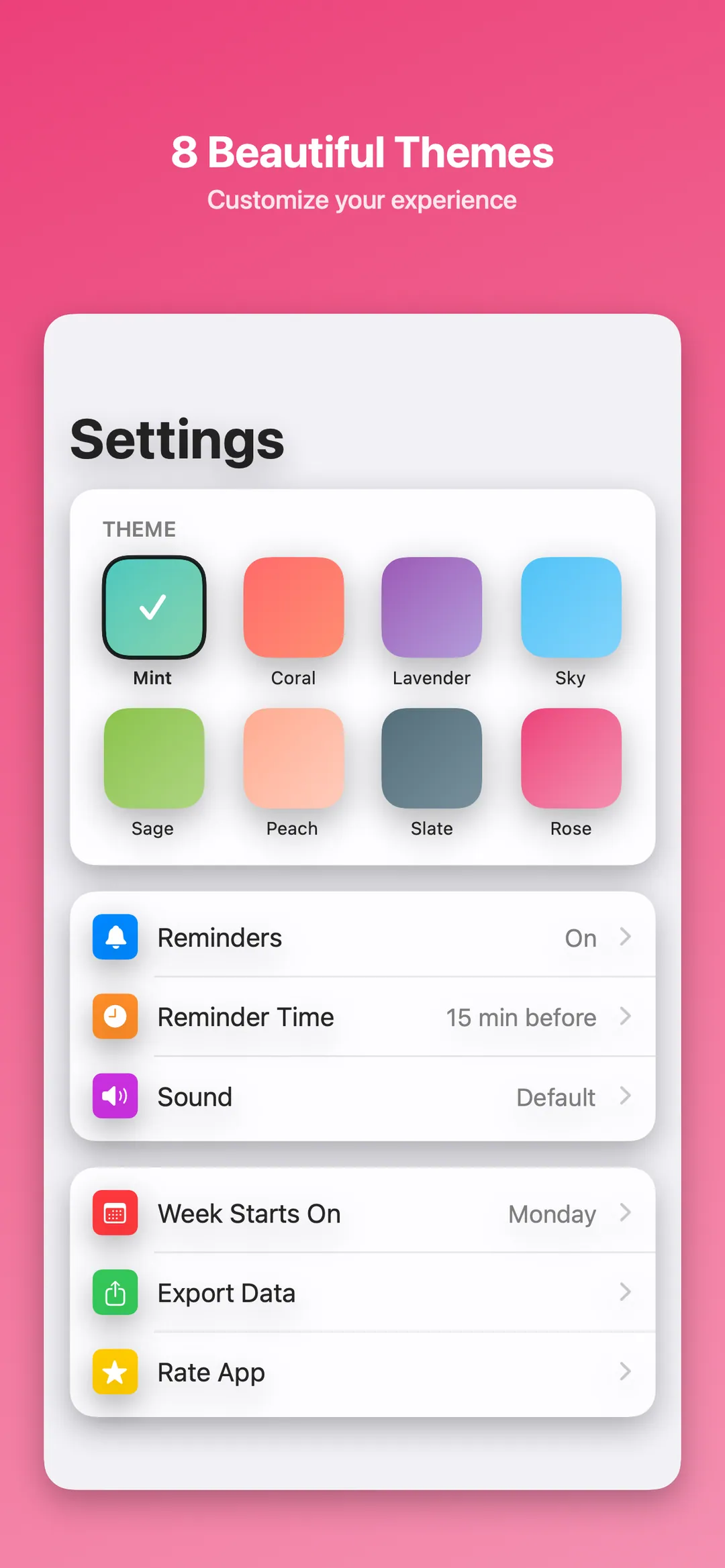 Advanced reminders