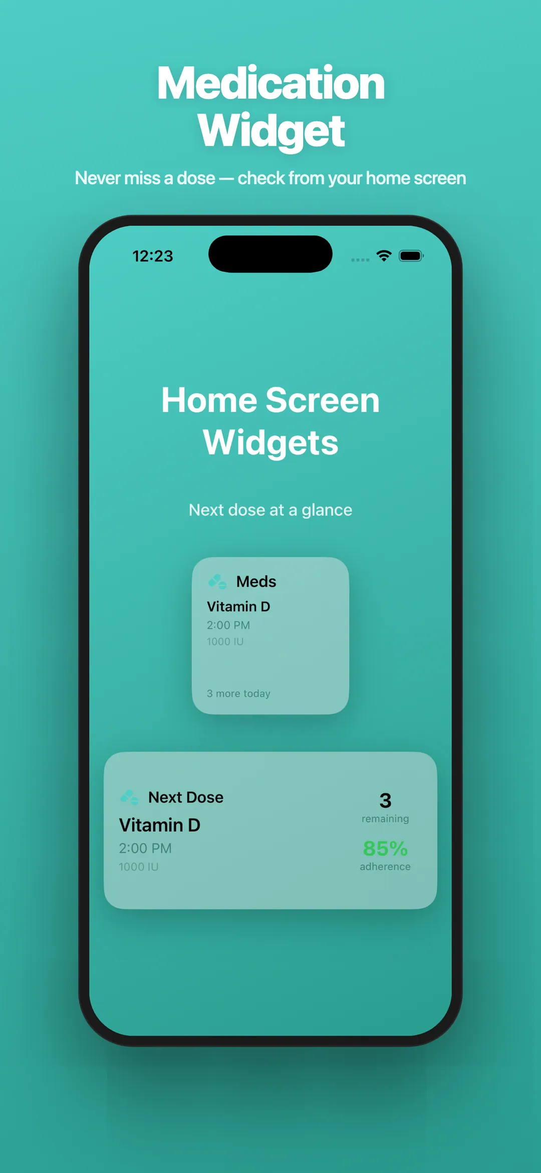 Meds Easy — Home Screen Widget