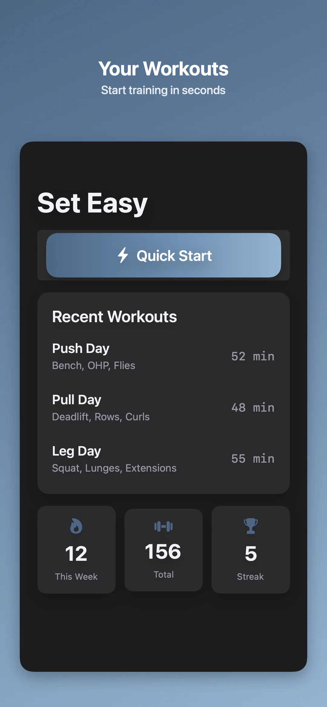 Workout home